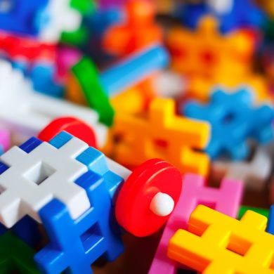 plastic eccano set Plastic eccano set for children. Small DOF